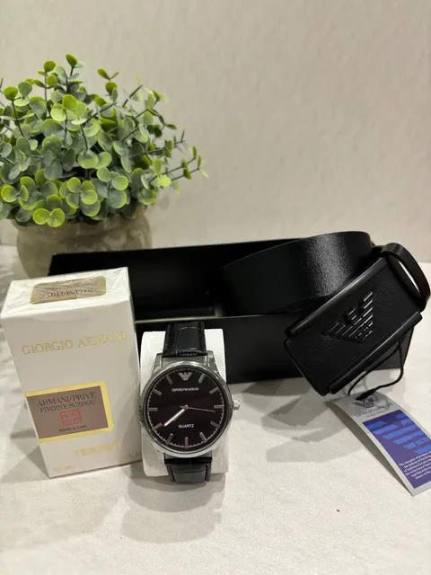 Мужские подарочные наборы с часами, духами и ремнем - частное объявление в Красноярск