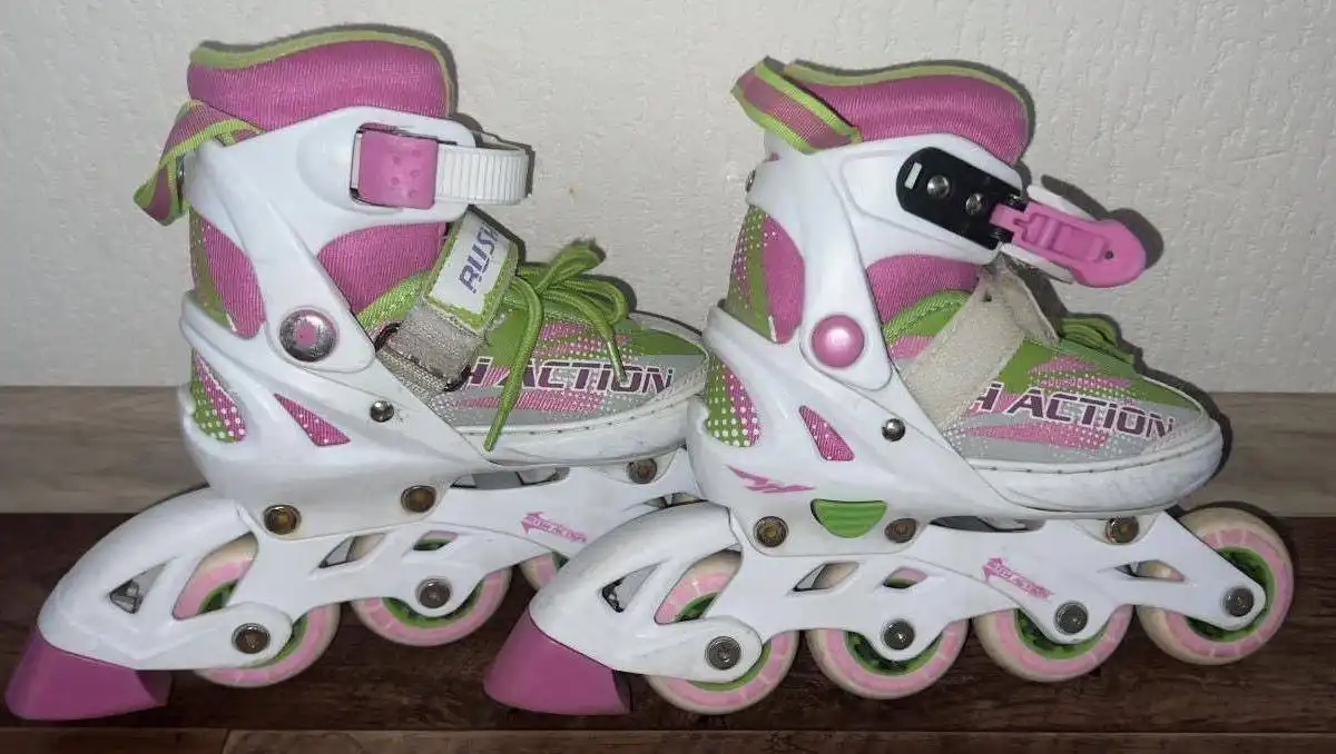Раздвижные ледовые коньки 2 в 1 RUSH ACTION размер 29-32 - Хобби и отдых в Красноярск