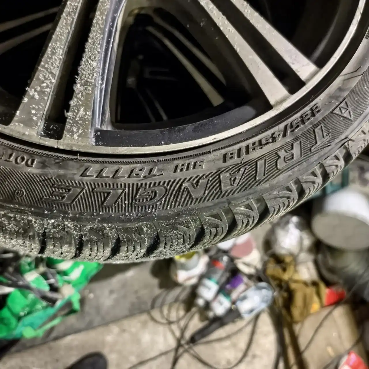 Диски R18 5x100 с резиной Triangle Snowlink для Subaru Forester - Диски и шины (Запчасти) в Красноярск