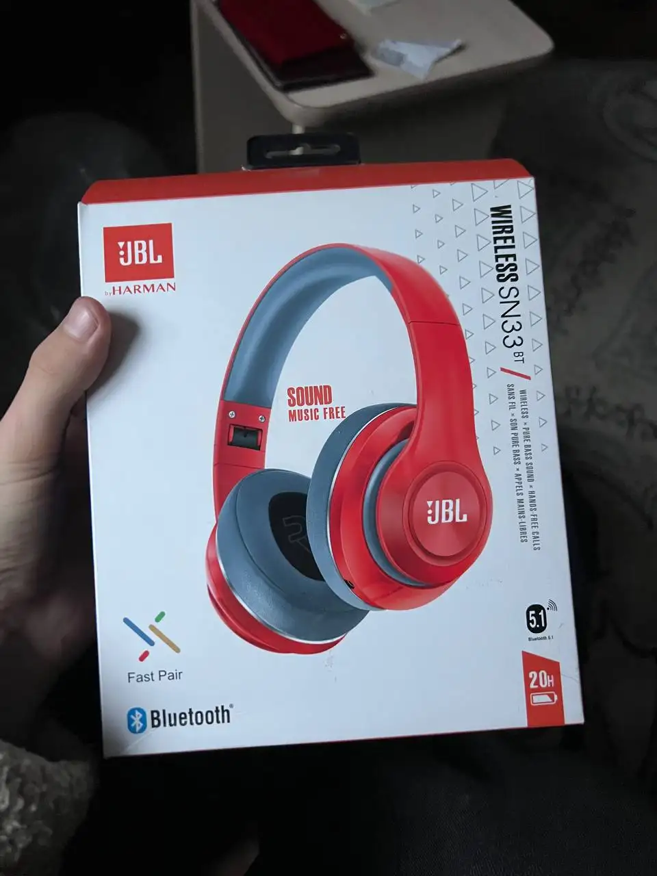 Наушники JBL Wireless SN33BT новые - Наушники (Электроника) в Красноярск