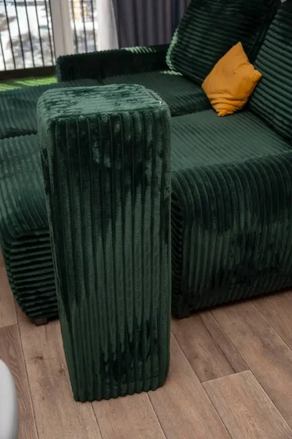 Продам угловой диван с механизмом пантограф, изумрудного цвета - частное объявление в Красноярск