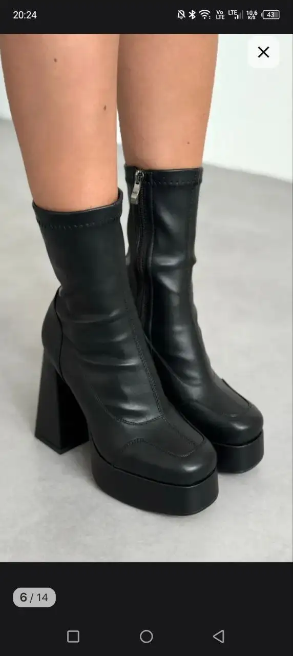 Демисезонные ботильоны на каблуке 40 размер - Обувь (Одежда) в Красноярск