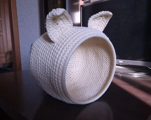 Вязанный домик из полиэфирного шнура для питомца - Животные в Красноярск