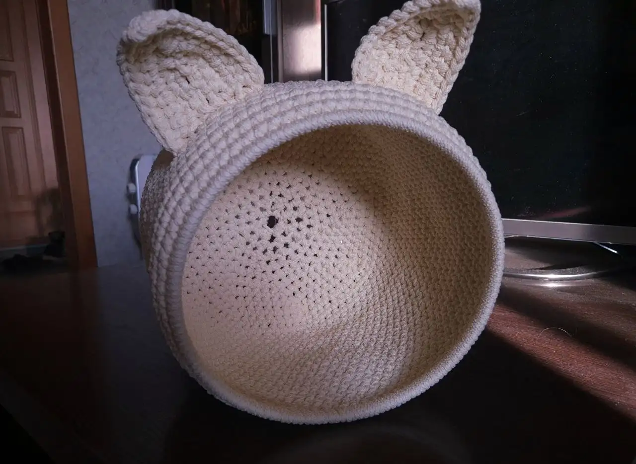 Вязанный домик из полиэфирного шнура для питомца - Аксессуары для животных (Животные) в Красноярск