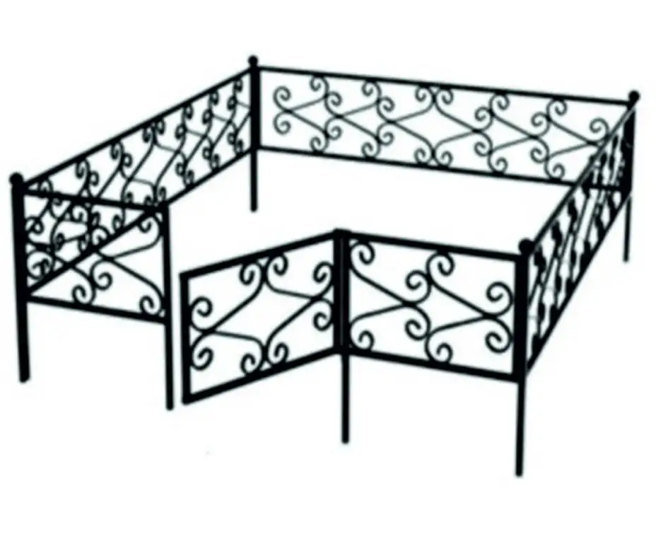 Оградки ритуальные с порошковой покраской - Ритуальные товары (Барахолка) в Красноярск