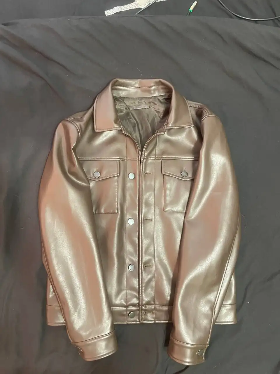 Кожаная куртка MNG размер М - Верхняя одежда (Одежда) в Красноярск
