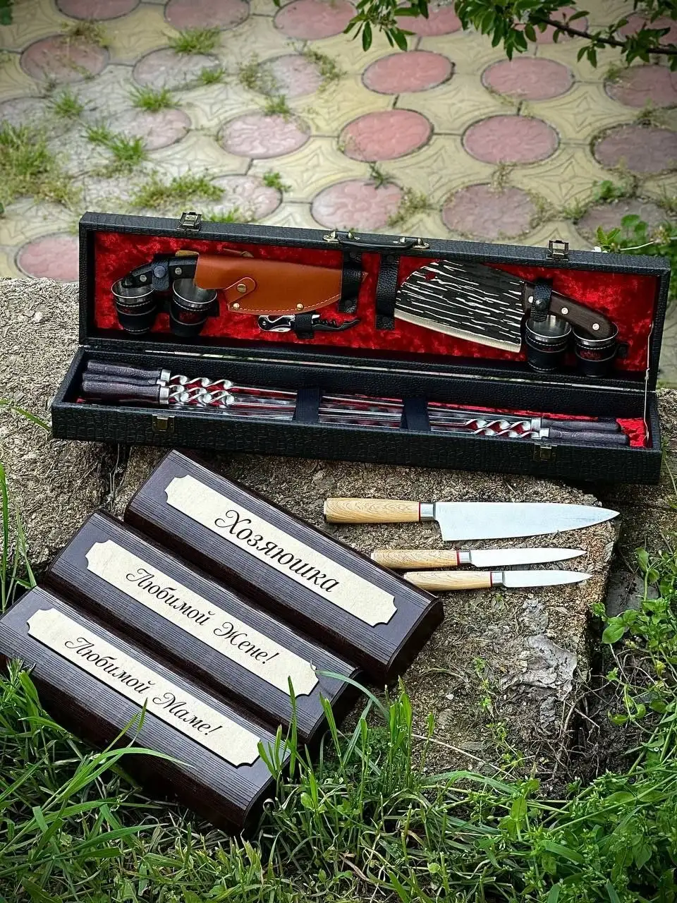 Шашлычный набор с кухонным набором на выбор - Наборы для кухни (Барахолка) в Красноярск