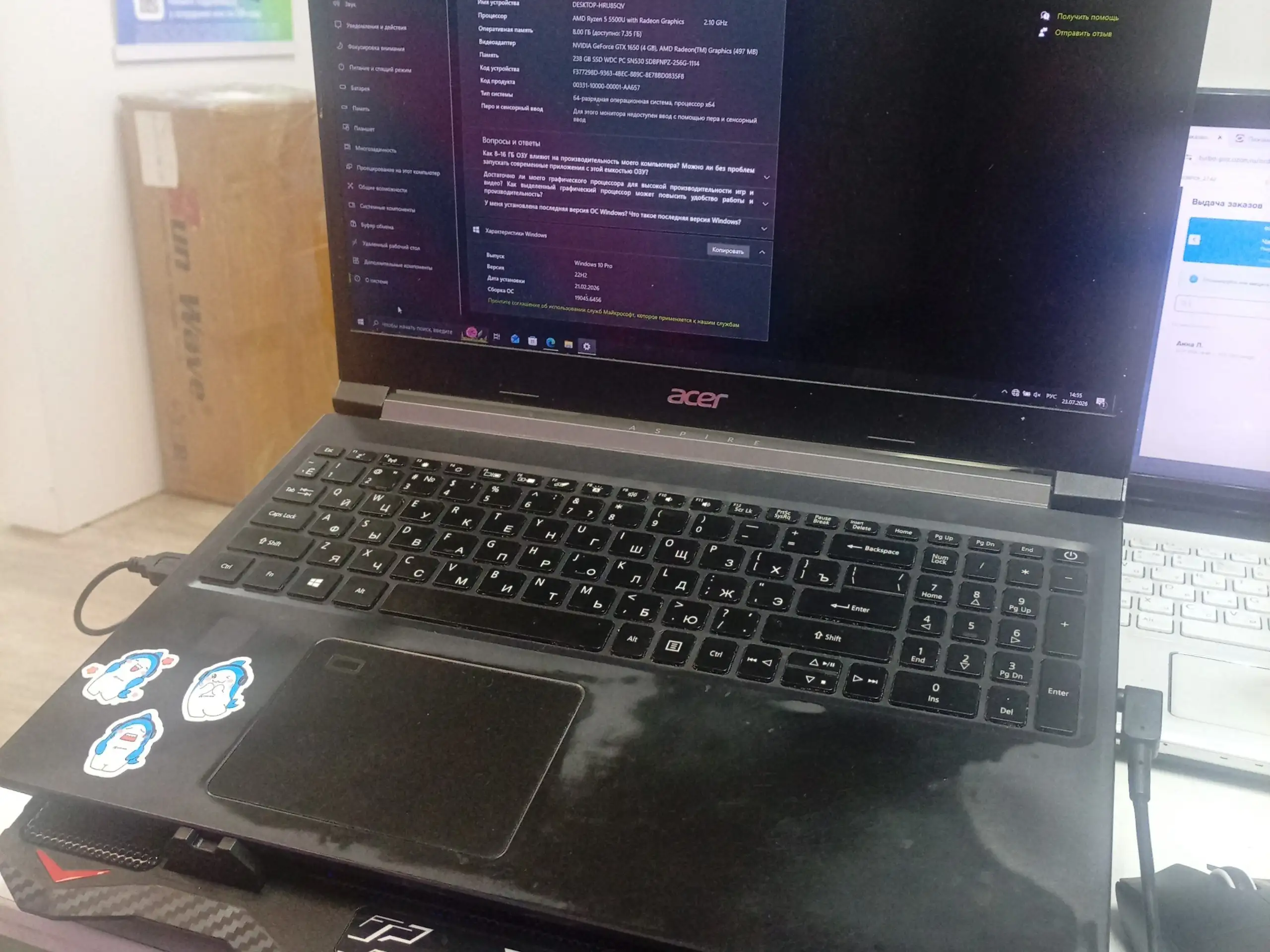 Ноутбук Acer Aspire A715-42G - Ноутбуки (Электроника) в Красноярск