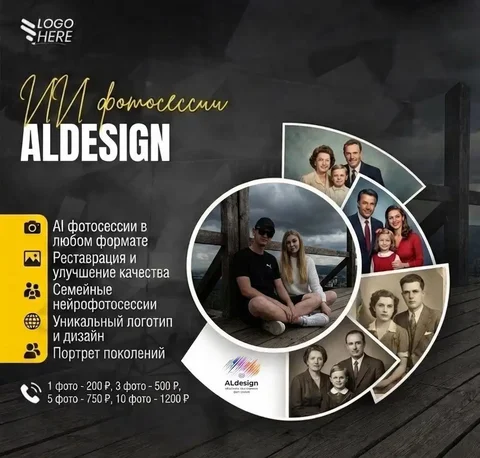 AI фотосессии и реставрация фото от дизайнеров Данила и Натальи - частное объявление в Красноярск