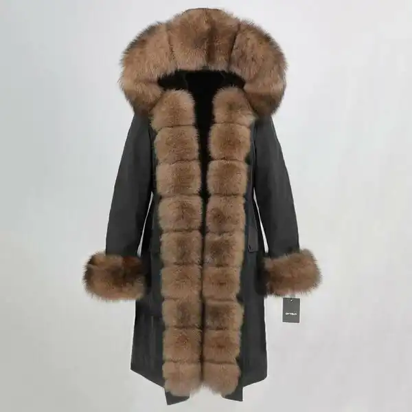 Зимняя парка с съемным мехом