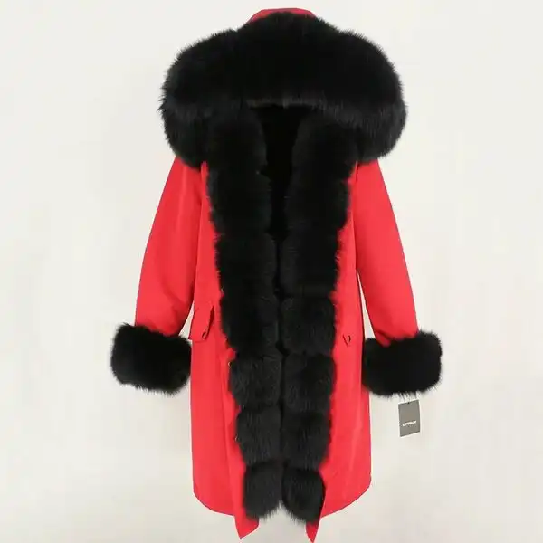 Зимняя парка с съемным мехом