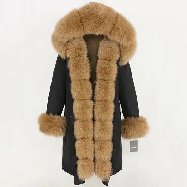 Зимняя парка с съемным мехом