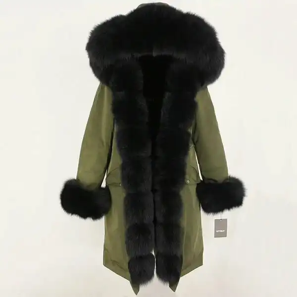 Зимняя парка с съемным мехом