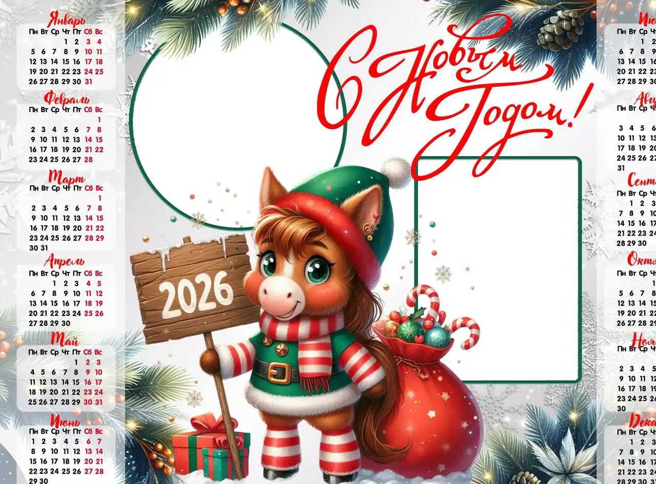 Настенные календари 2026 года формата А4