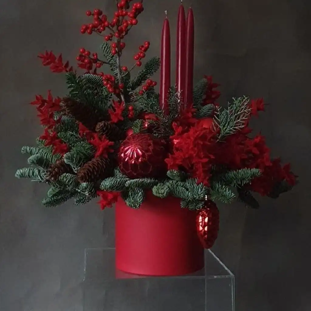 Новогодняя композиция из нобилиса