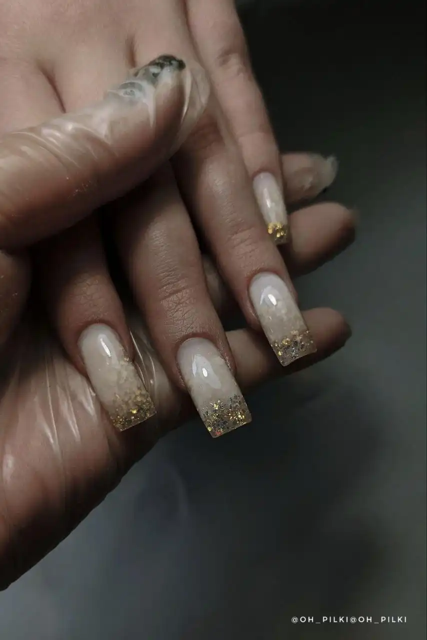 Маникюр с укреплением твёрдый гель в Октябрьском районе