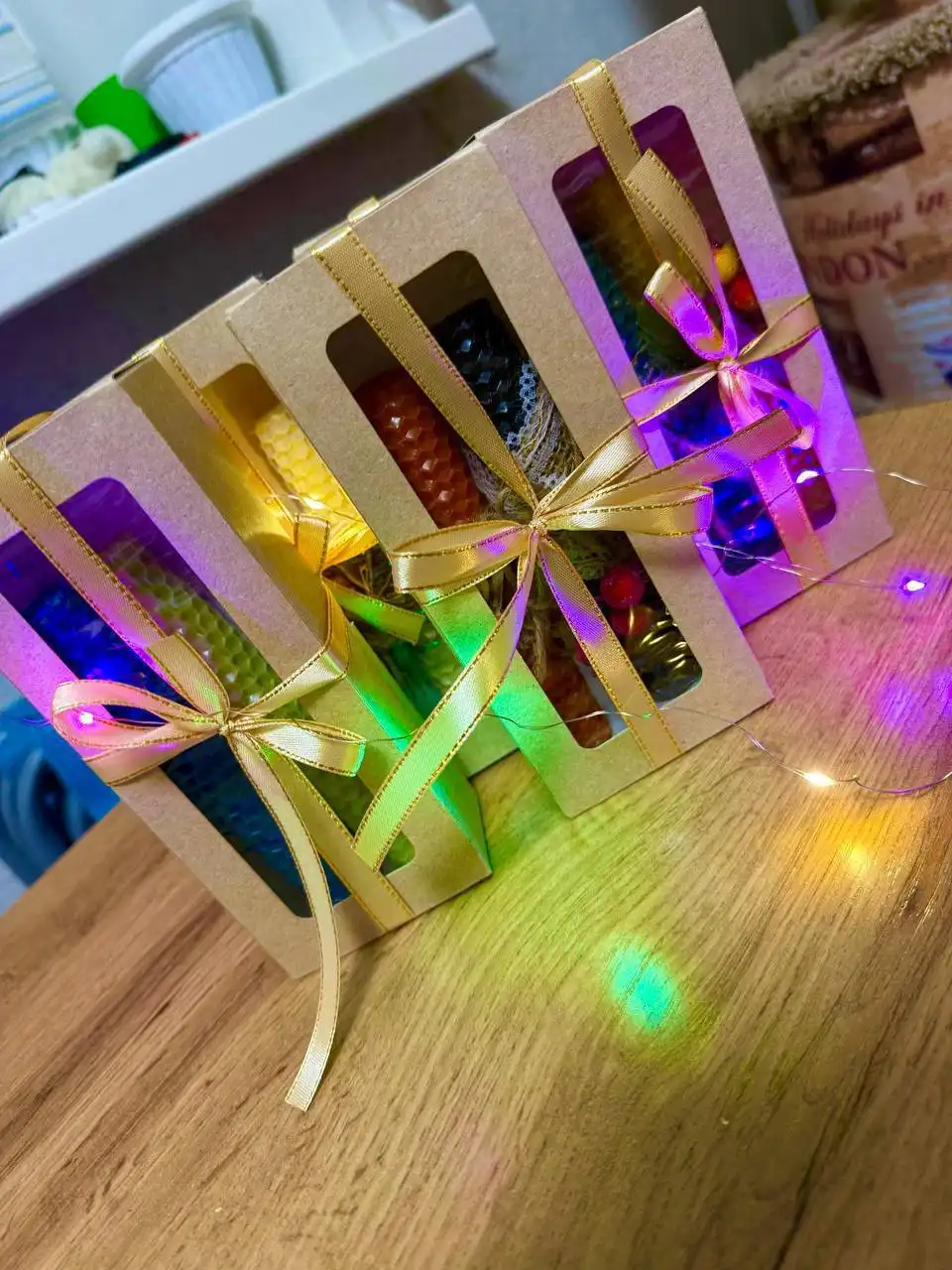 Подсвечники и свечи ручной работы к Новому году