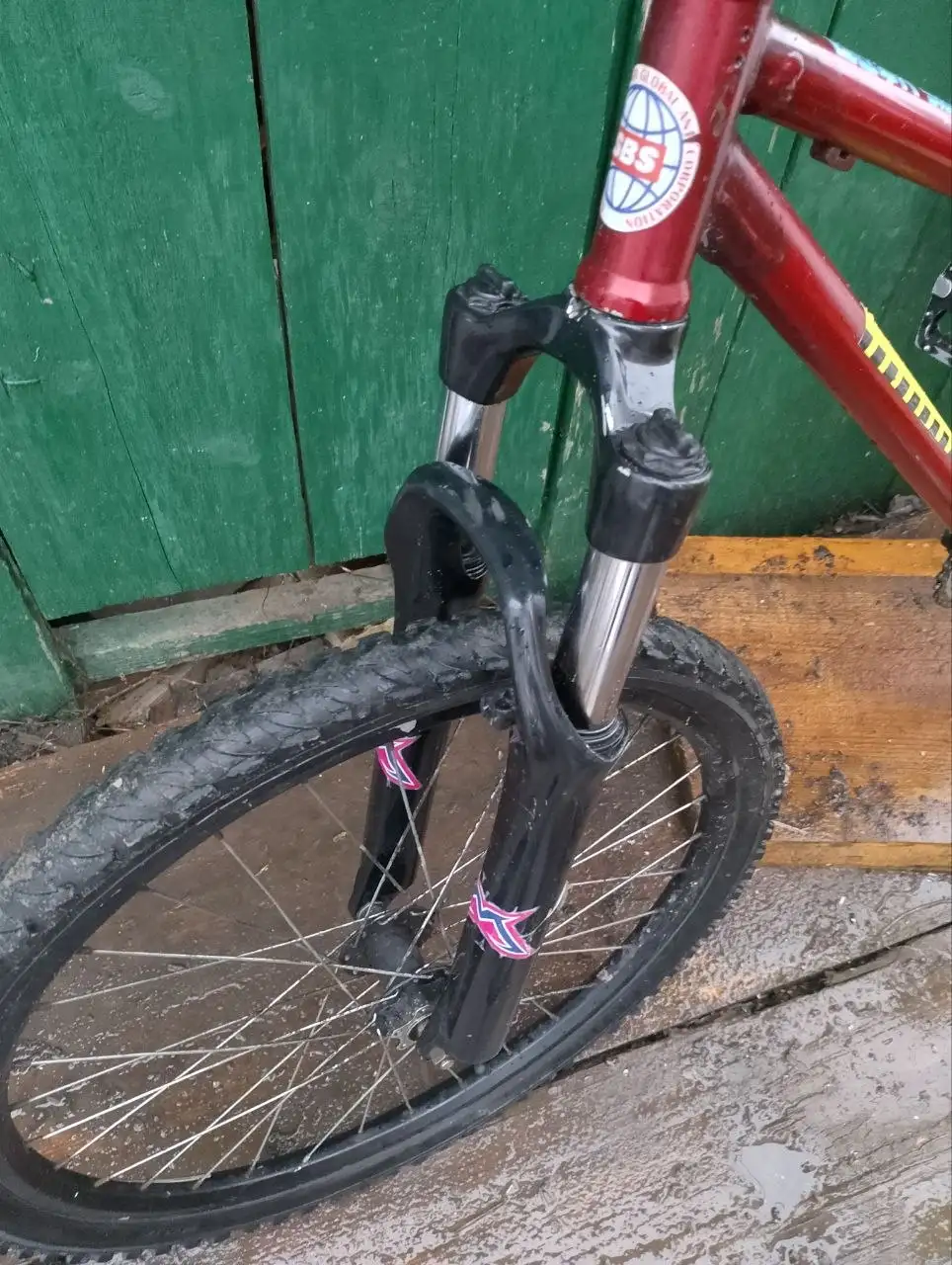 Вилка RST dirt 90mm, шток 17см - Запчасти (Барахолка) в Чебоксары