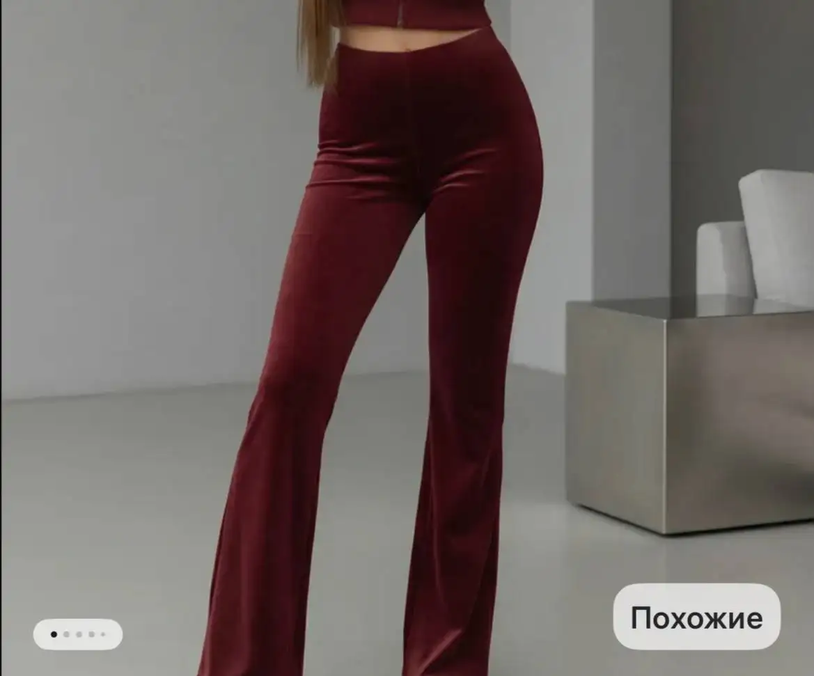 Штаны велюровые клеш размер S - Штаны/брюки (Одежда) в Чебоксары