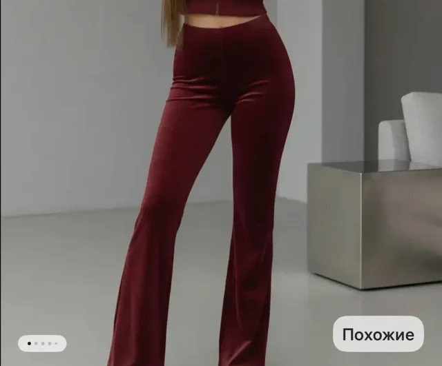 Штаны велюровые клеш размер S - Штаны/Брюки в Чебоксары