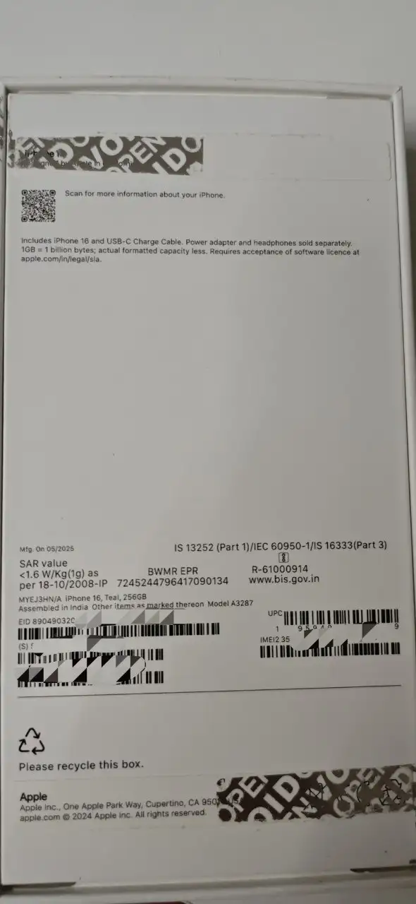 iPhone 16 256Gb бирюзовый - Мобильные телефоны (Электроника) в Чебоксары