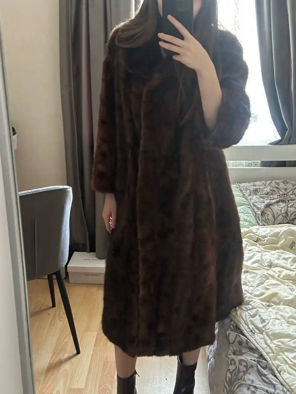 Норковая шуба из качественного меха