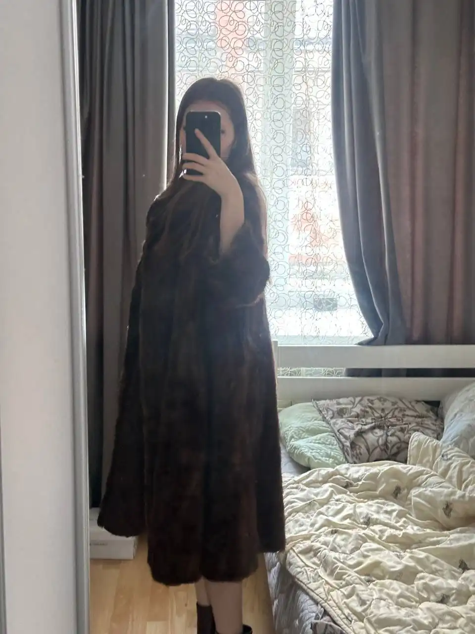 Норковая шуба из качественного меха