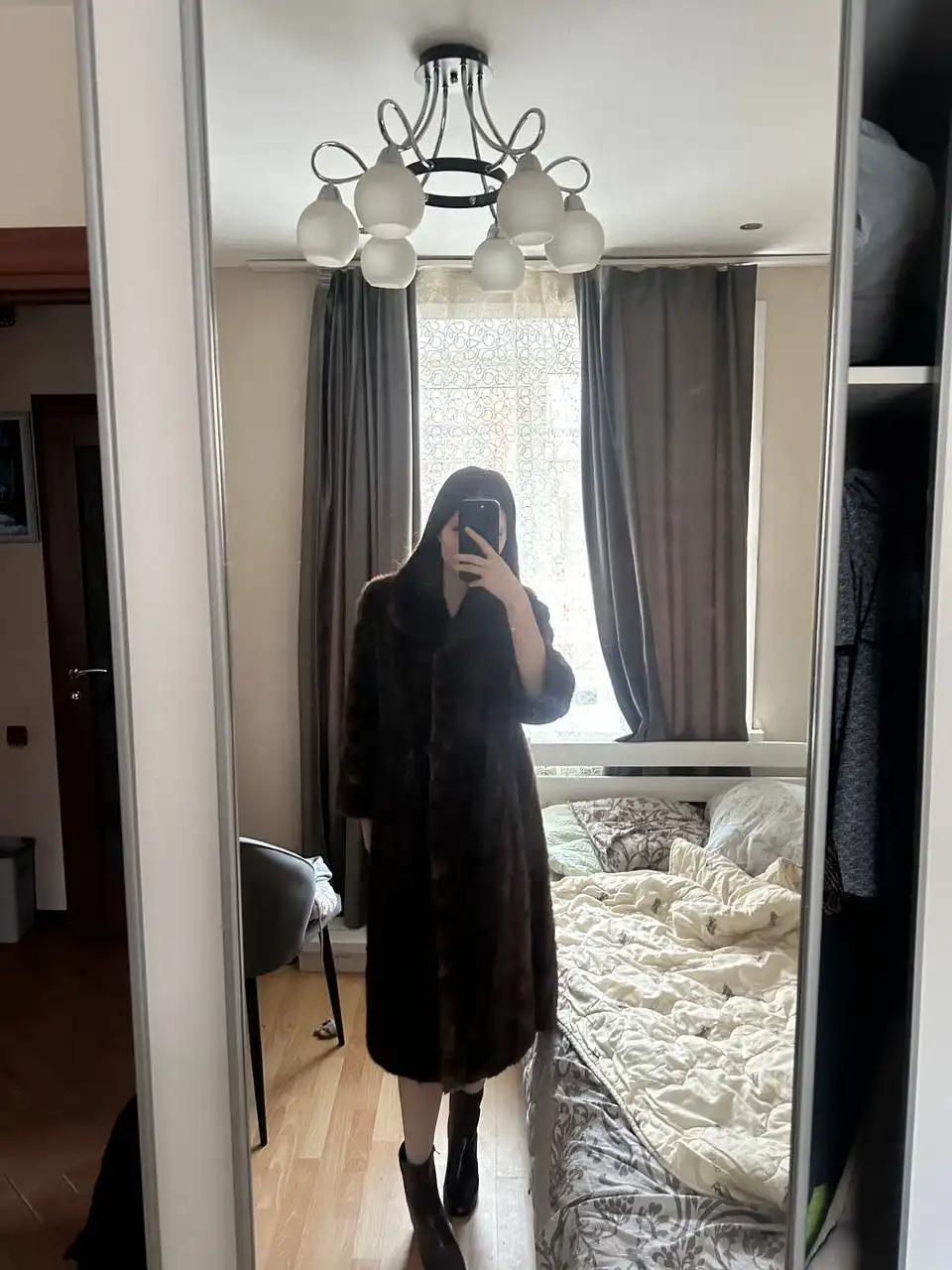 Норковая шуба из качественного меха