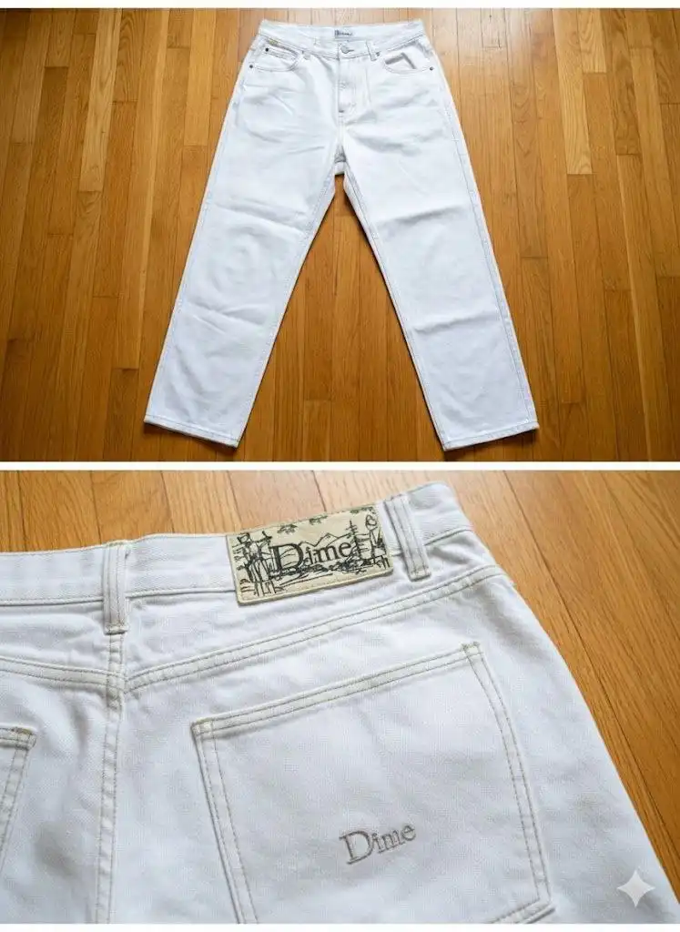 Продажа джинсов, пальто и ветровки