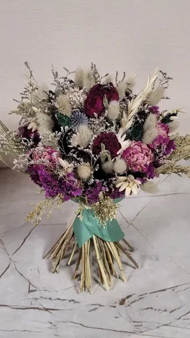Букет из сухоцветов с пионами - Интерьер в Чебоксары