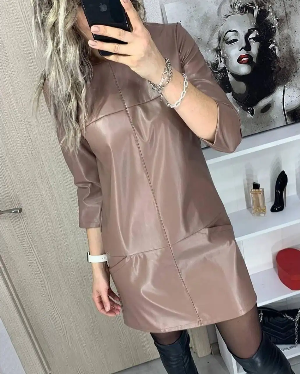 Платье из эко кожи размер 50 - Платья (Одежда) в Чебоксары