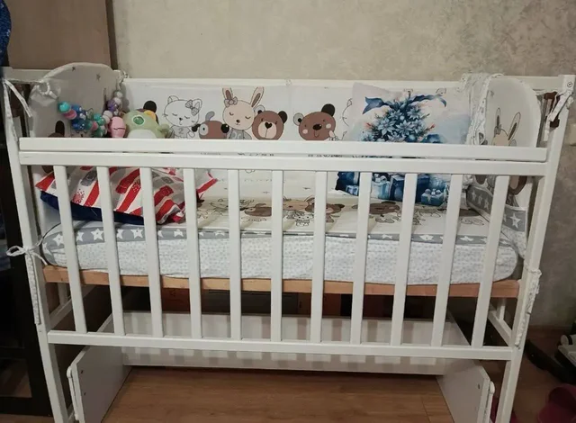 Детская кроватка с матрасами - Кроватки в Чебоксары