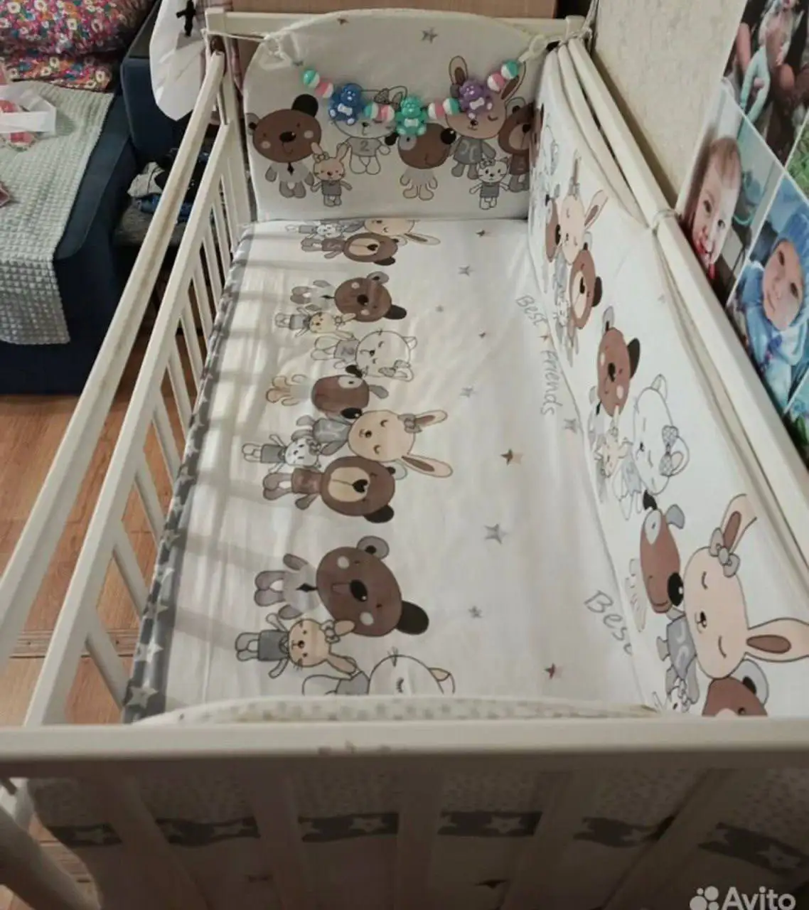 Детская кроватка с матрасами - Детская мебель (Товары для детей) в Чебоксары