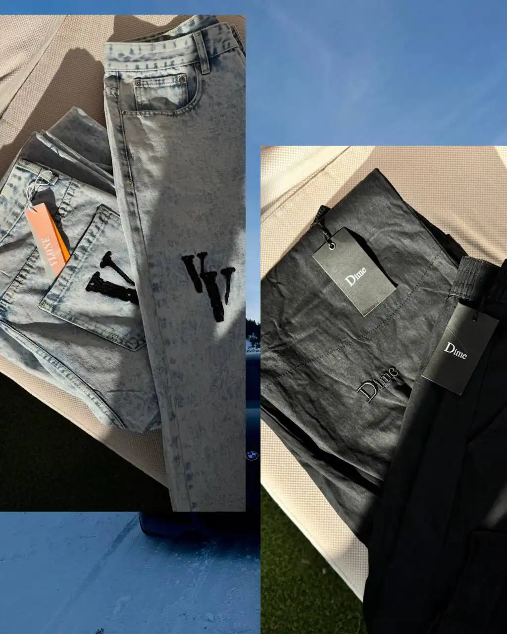 Джинсы Vlone и карго DIME