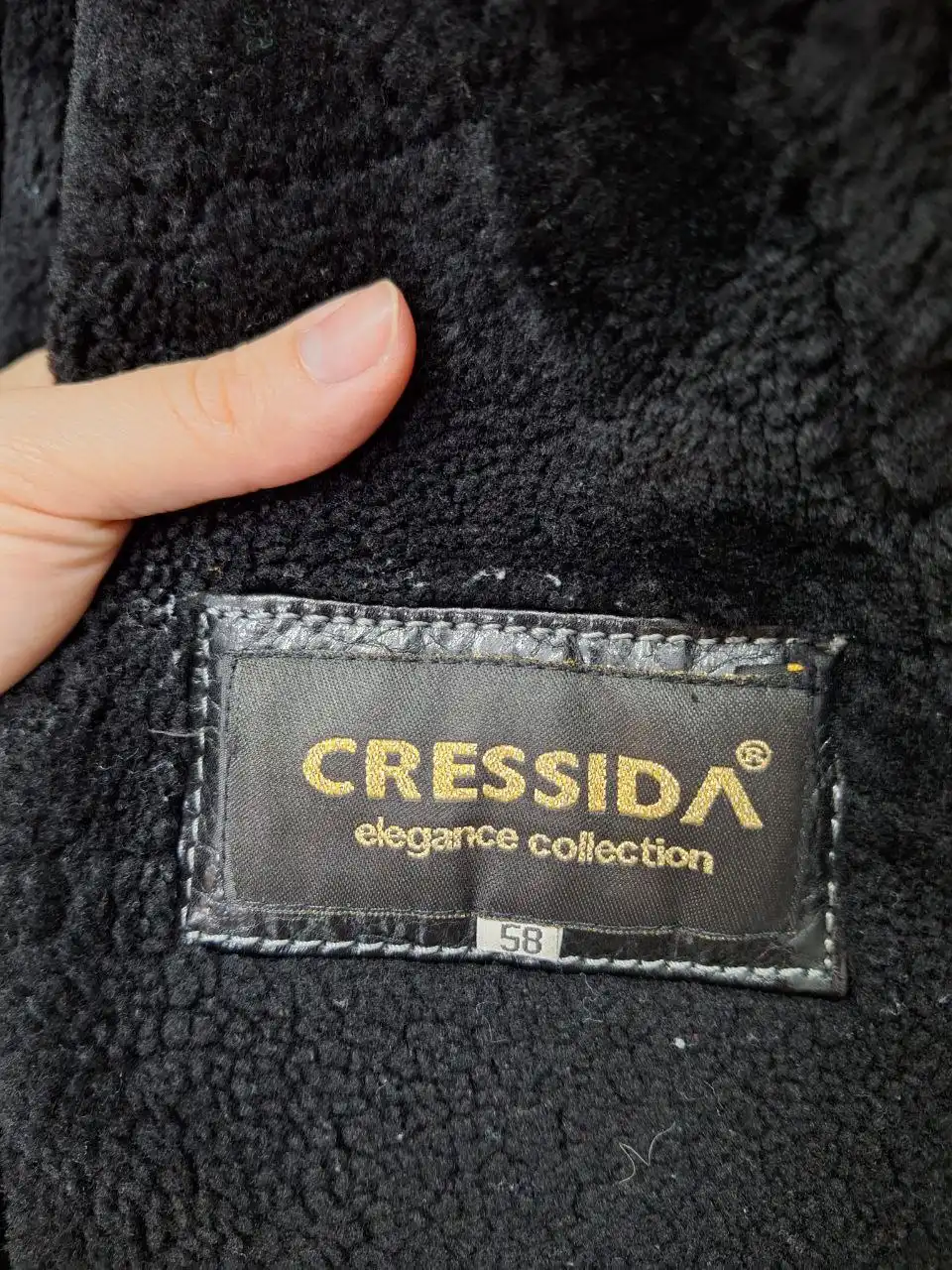 Мужская дубленка CRESSIDA черного цвета, размеры 54-56