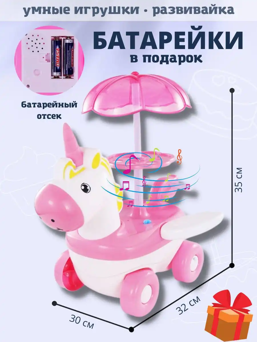 Продам развивающий игровой набор Магазин на колёсах единорог-мороженщик