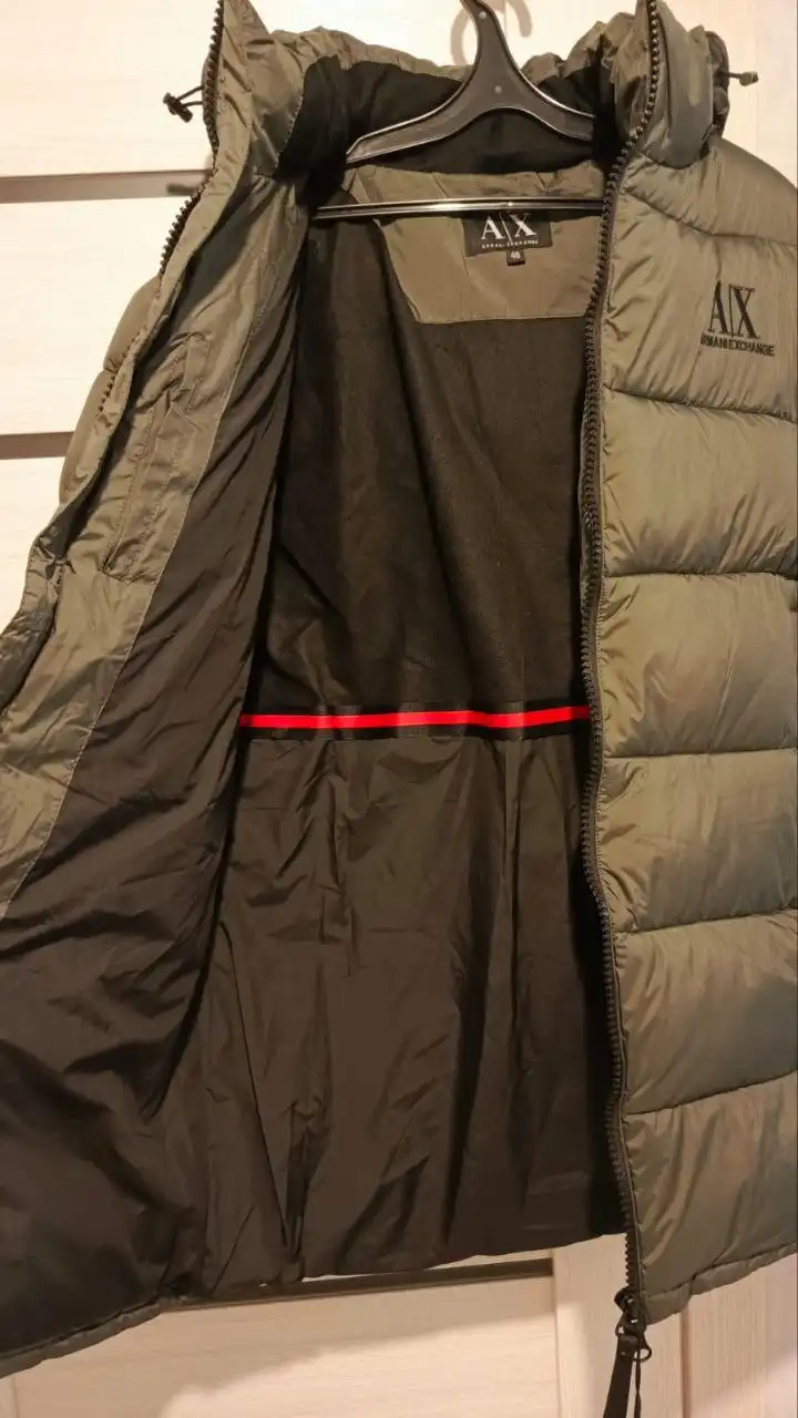 Мужская зимняя куртка 46 размера, цвет хаки