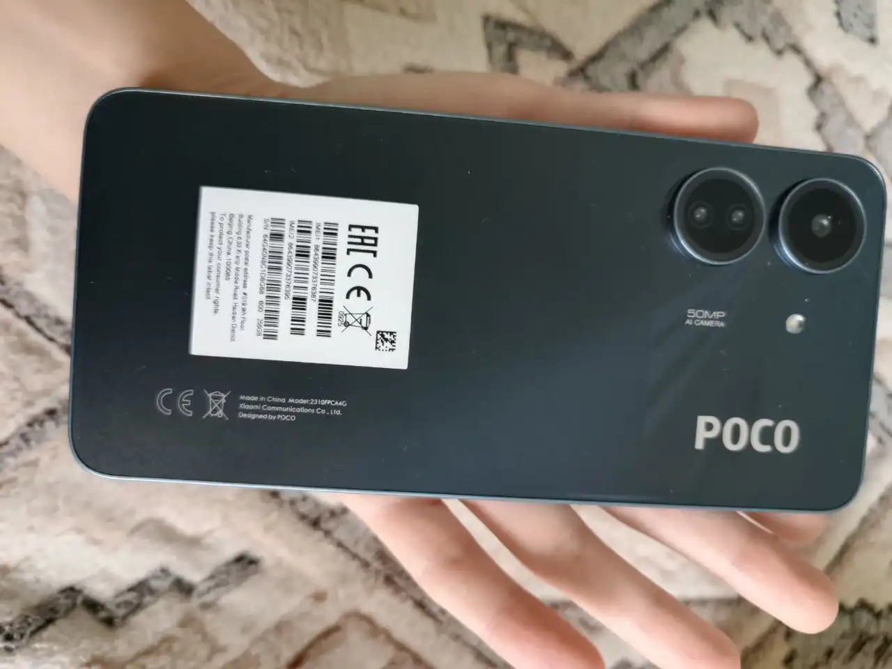 Продам новый телефон POCO C 65 и лыжные ботинки размер 41