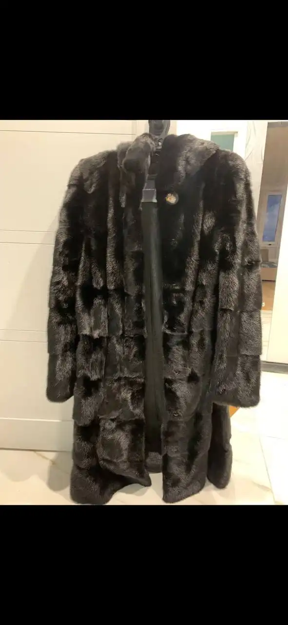 Норковая шуба с капюшоном 45-46 размер - Верхняя одежда (Одежда) в Уфа
