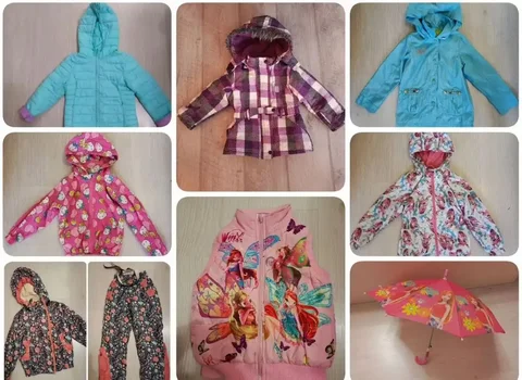 Курточки на 3-5 лет с пакетами вещей для дома - Товары для детей в Уфа