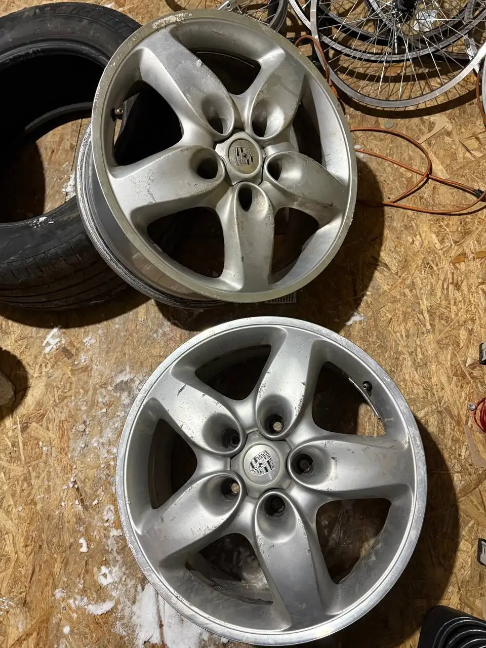 Диски Каен с резиной на сезон - Диски и шины (Запчасти) в Уфа