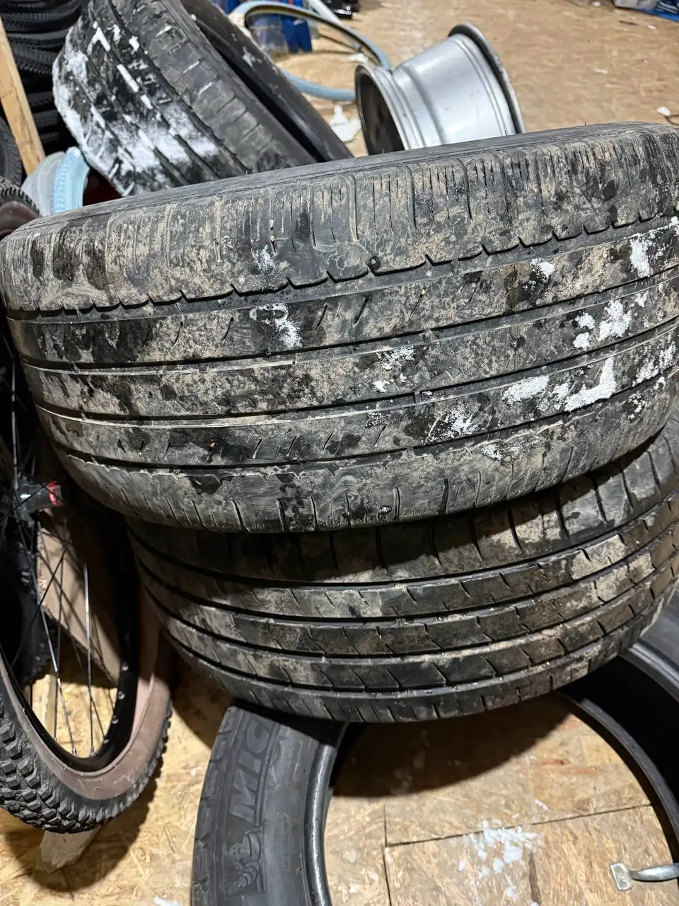 Диски Каен с резиной на сезон - Диски и шины (Запчасти) в Уфа