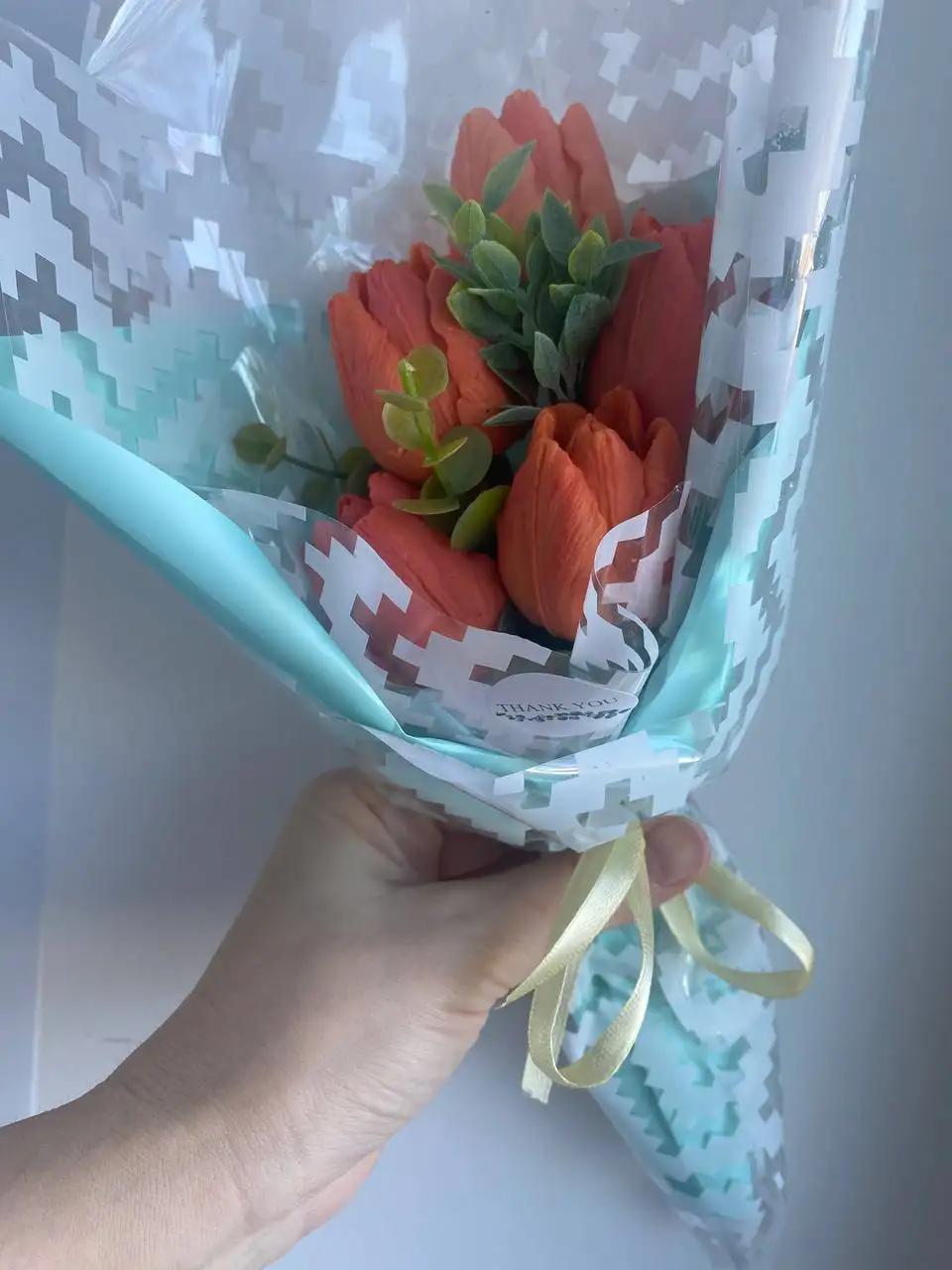 Мыло ручной работы с тюльпанами - Хендмейд (Барахолка) в Уфа