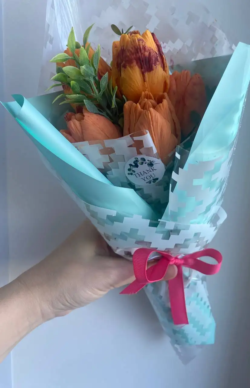 Мыло ручной работы с тюльпанами - Хендмейд (Барахолка) в Уфа