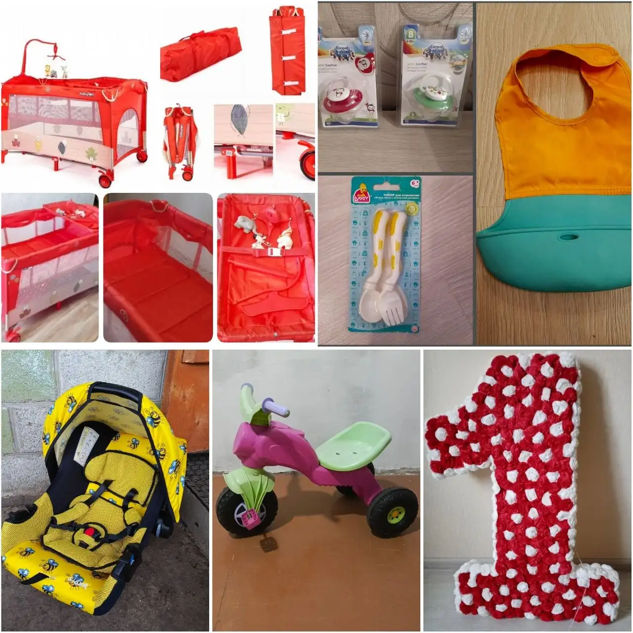Детские товары: кроватка-манеж, автолюлька, велосипед - Товары для детей в Уфа
