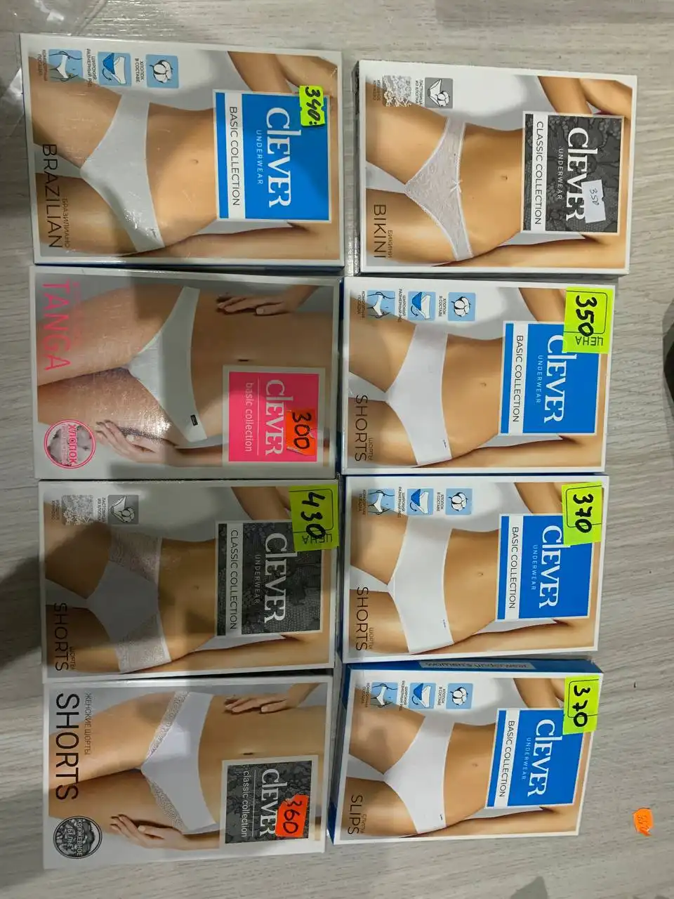 Трусики, топы, лосины и гольфы женские