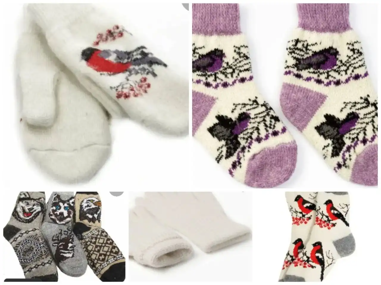 Носки, варежки и перчатки мужские, женские, детские