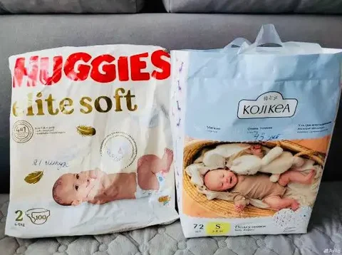 Продажа детских подгузников Huggies Elite Soft и Koji Kea - частное объявление в Чебоксары