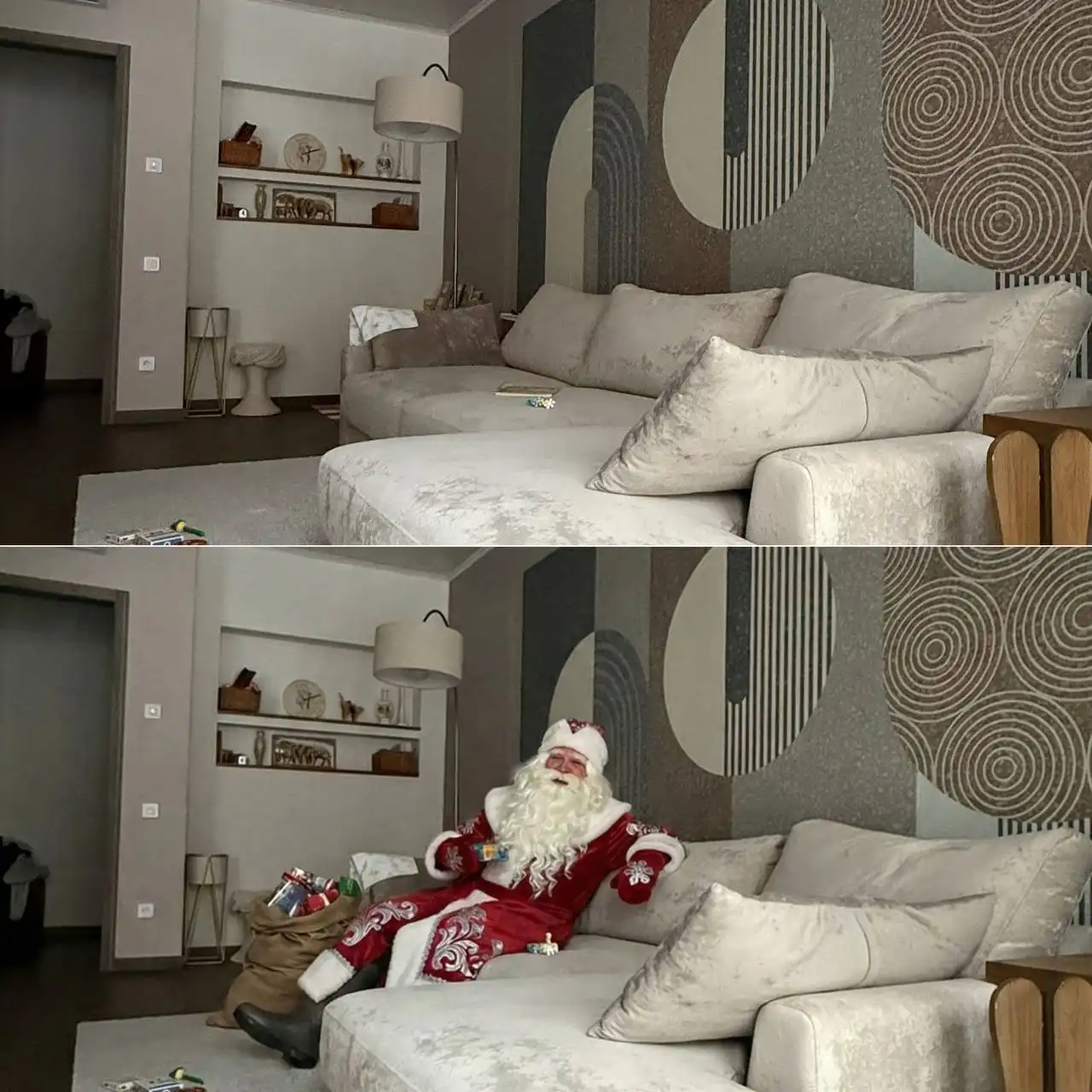 Поздравительная открытка от Деда Мороза для ребенка