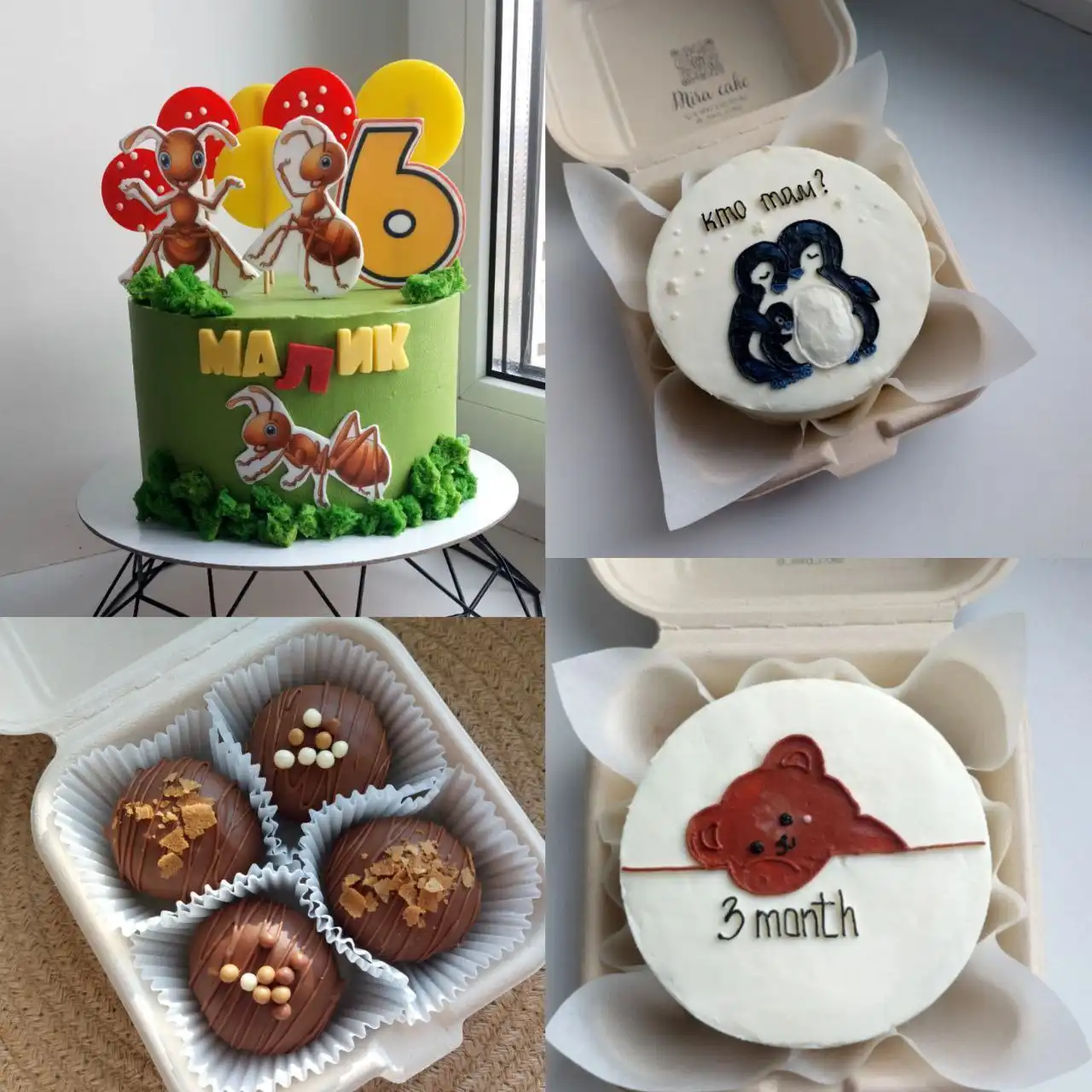 Бенто-торты и пирожные на заказ
